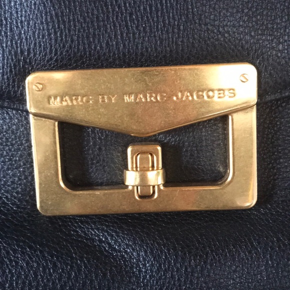 Marc By Marc Jacobs Black Clutch with Gold Accent - Picture 2 of 5